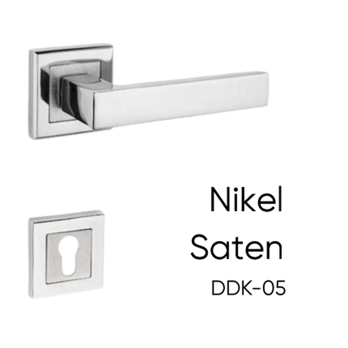 DDK-05 — Nikel Saten kapı kolu