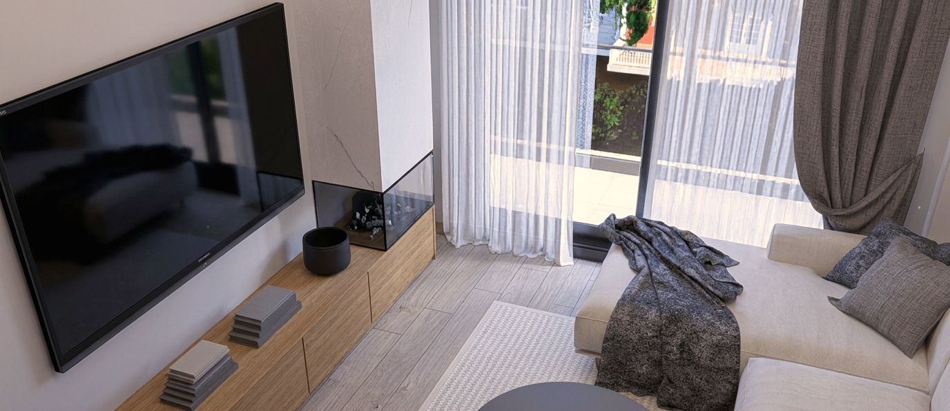 Gezer Family – Living Room & Kitchen Design